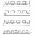 Novo design Placas compostas de madeira para decoração de interiores Painel de parede de PVC com painel de revestimento de fábrica